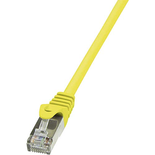 LogiLink CP2017S CAT6 F/UTP Patch Kabel EconLine AWG26 gelb 0,25m von Logilink