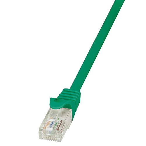 LogiLink CP2025U RJ45 Netzwerkkabel, Patchkabel CAT 6 U/UTP 0.50m Gruen mit Rastnasenschutz, 5 Stück LogiLink CP2025U RJ45 Netzwerkkabel, Patchkabel CAT 6 U/UTP 0.50m Gruen mit Rastnasenschutz, 5 Stück von Logilink
