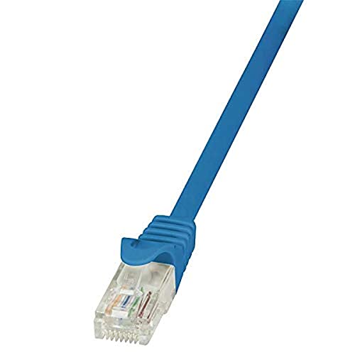 LogiLink CP2026U RJ45 Netzwerkkabel, Patchkabel CAT 6 U/UTP 0.50m Blau mit Rastnasenschutz, 5 Stück LogiLink CP2026U RJ45 Netzwerkkabel, Patchkabel CAT 6 U/UTP 0.50m Blau mit Rastnasenschutz, 5 Stück von Logilink