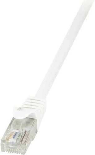 LogiLink CP2051U RJ45 Netzwerkkabel, Patchkabel CAT 6 U/UTP 2.00m Weiß mit Rastnasenschutz von Logilink