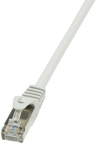 LogiLink CP2052S RJ45 Netzwerkkabel, Patchkabel CAT 6 F/UTP 2.00m Grau mit Rastnasenschutz von Logilink