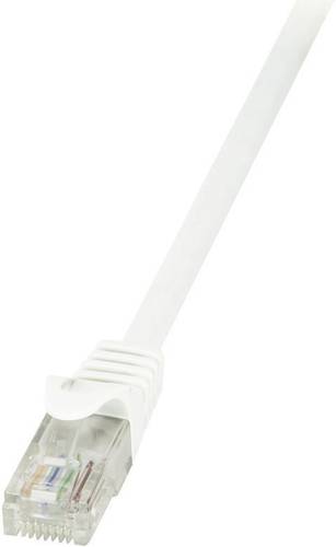 LogiLink CP2071U RJ45 Netzwerkkabel, Patchkabel CAT 6 U/UTP 5.00m Weiß mit Rastnasenschutz 1St. von Logilink