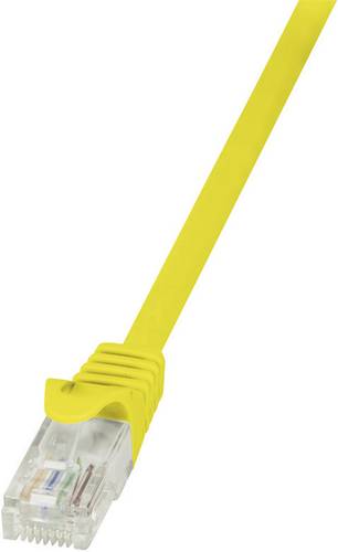 LogiLink CP2087U RJ45 Netzwerkkabel, Patchkabel CAT 6 U/UTP 7.50m Gelb mit Rastnasenschutz 1St. von Logilink