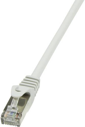 LogiLink CP2092S RJ45 Netzwerkkabel, Patchkabel CAT 6 F/UTP 10.00m Grau mit Rastnasenschutz 1St. von Logilink