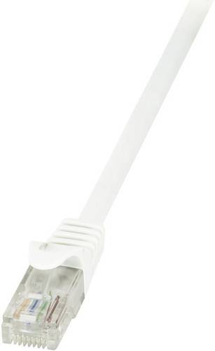 LogiLink CP2111U RJ45 Netzwerkkabel, Patchkabel CAT 6 U/UTP 20.00m Weiß mit Rastnasenschutz 1St. von Logilink