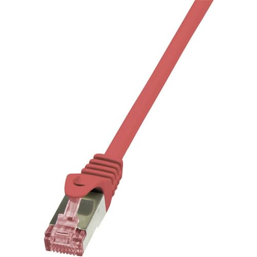 LogiLink CQ2014S RJ45 Netzwerkkabel, Patchkabel CAT 6 S/FTP 25.00cm Rot Flammwidrig, mit Rastnasensc, 5 Stück LogiLink CQ2014S RJ45 Netzwerkkabel, Patchkabel CAT 6 S/FTP 25.00cm Rot Flammwidrig, mit Rastnasensc, 5 Stück von Logilink