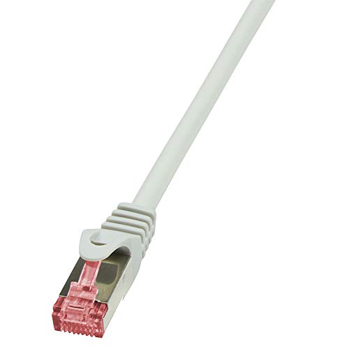 LogiLink CQ2022S CAT6 S/FTP Patch Kabel PrimeLine AWG27 PIMF LSZH grau 0,50m, 5 Stück von Logilink