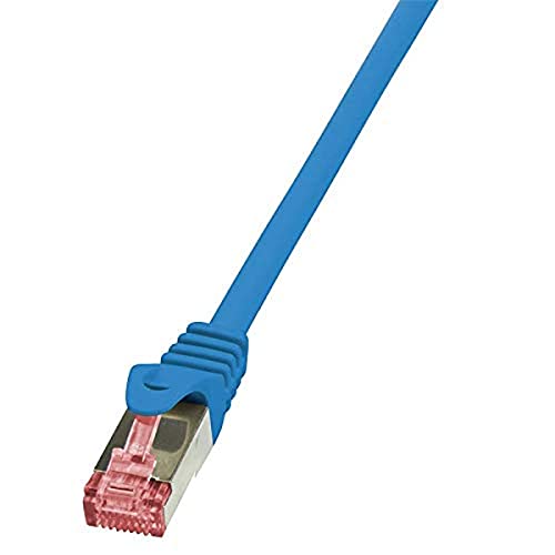 LogiLink CQ2026S Cat6 S/FTP Patch Kabel PrimeLine AWG27 PIMF LSZH blau 0, 50m, 5 Stück von Logilink