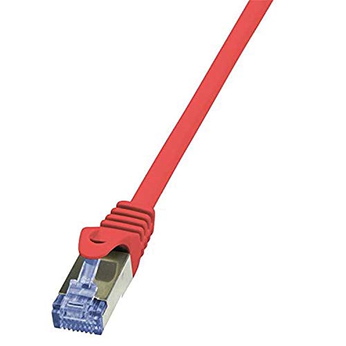 LogiLink CQ3014S RJ45 Netzwerkkabel, Patchkabel CAT 6a S/FTP 25.00cm Rot Flammwidrig, mit Rastnasens, 3 Stück LogiLink CQ3014S RJ45 Netzwerkkabel, Patchkabel CAT 6a S/FTP 25.00cm Rot Flammwidrig, mit Rastnasens, 3 Stück von Logilink