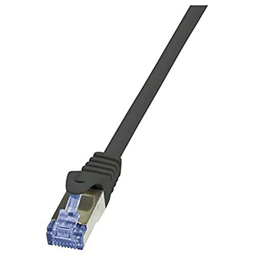LogiLink CQ3063S CAT6A S/FTP Patch Kabel PrimeLine AWG26 PIMF LSZH schwarz 3,00m von Logilink