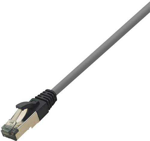 LogiLink CQ8032S RJ45 Netzwerkkabel, Patchkabel CAT 8.1 S/FTP 1.00m Hellgrau Halogenfrei 1St. von Logilink