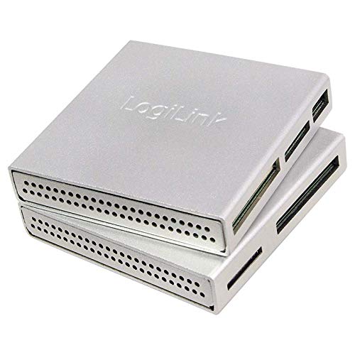 LogiLink CR0018 Cardreader USB 2.0, All in one, ALU Gehäuse, Silber von Logilink