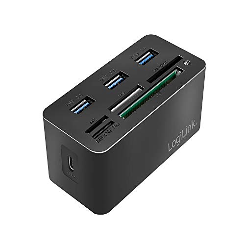 LogiLink CR0046 - USB 3.2 Gen 1 Cardreader für MS/SD/M2/microSD/CF Karten und 3X USB Schwarz LogiLink CR0046 - USB 3.2 Gen 1 Cardreader für MS/SD/M2/microSD/CF Karten und 3X USB Schwarz von Logilink