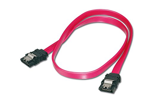 LogiLink CS0001 S-ATA Kabel mit Latch, 2X Male, rot, 0,50M von Logilink