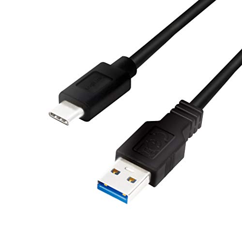 LogiLink CU0171 - USB 3.2 Gen 1x1 Anschlusskabel, USB-A zu USB-C™, Schwarz, 3m von Logilink