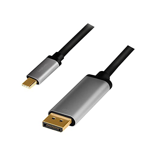 LogiLink CUA0100 - USB 3.2 Gen 1-DisplayPort Anschlusskabel 4K/60 Hz, Alu, schwarz/grau, 1,8 m LogiLink CUA0100 - USB 3.2 Gen 1-DisplayPort Anschlusskabel 4K/60 Hz, Alu, schwarz/grau, 1,8 m von Logilink