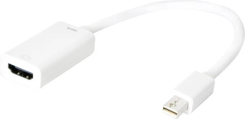 LogiLink CV0036B Adapter [1x Mini-DisplayPort Stecker - 1x HDMI-Buchse] Weiß 15.00cm von Logilink