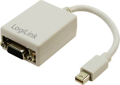 LogiLink CV0038 DisplayPort / VGA Adapter [1x Mini-DisplayPort Stecker - 1x VGA-Buchse] Weiß 0.09m von Logilink