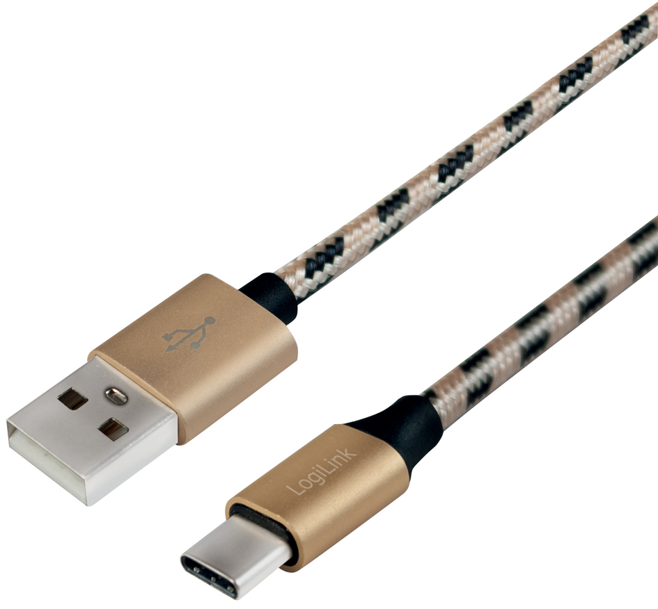 LogiLink Daten- & Ladekabel, USB-A - USB-C Stecker, 1,0 m von Logilink