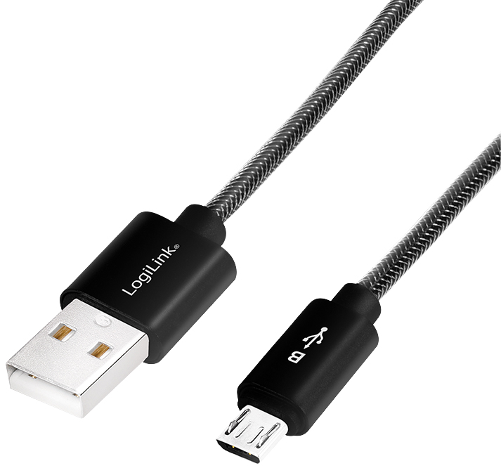 LogiLink Daten- & Ladekabel, USB - Micro USB Stecker, 1,0 m von Logilink