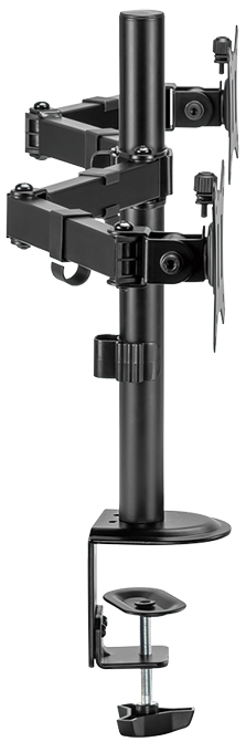 LogiLink Doppel-Monitorarm, Armlänge: 376 mm, schwarz von Logilink