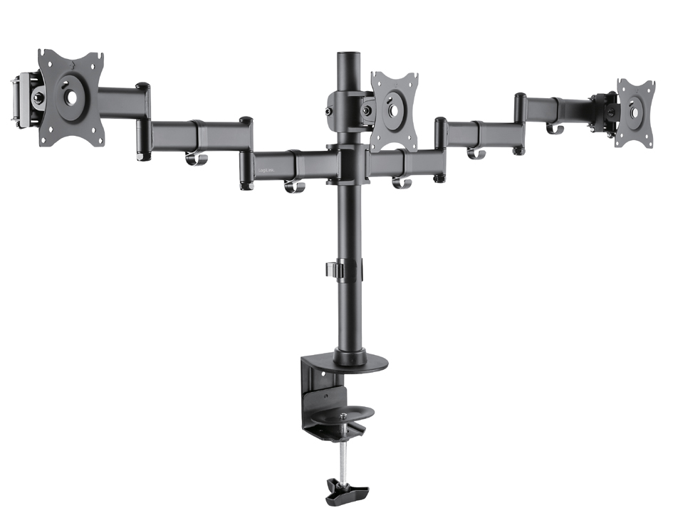 LogiLink Dreifach-Monitorarm, Armlänge: 746 mm, schwarz von Logilink