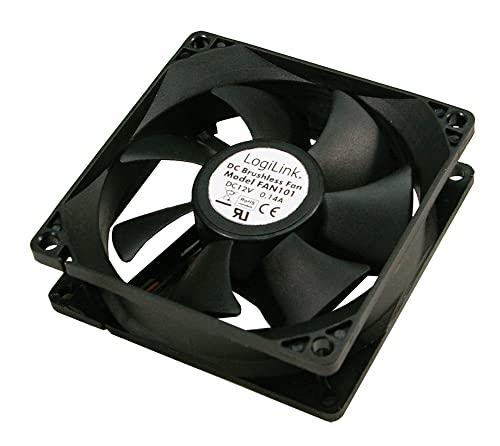 LogiLink FAN101 - Gehäuselüfter 80 x 80, Volumenstrom: 22,4 cfm, schwarz LogiLink FAN101 - Gehäuselüfter 80 x 80, Volumenstrom: 22,4 cfm, schwarz von Logilink