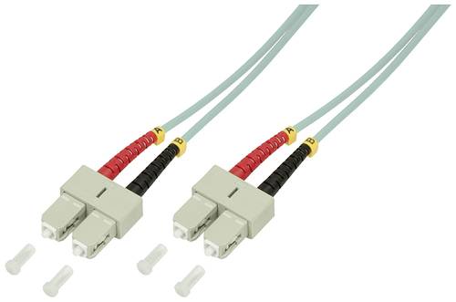LogiLink FP3SC00 Glasfaser LWL Anschlusskabel [1x SC-Stecker - 1x SC-Stecker] 50/125 µ Multimode OM von Logilink