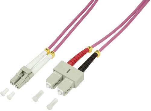 LogiLink FP4LS05 Glasfaser LWL Anschlusskabel 50/125 µ Multimode OM4 5.00m von Logilink