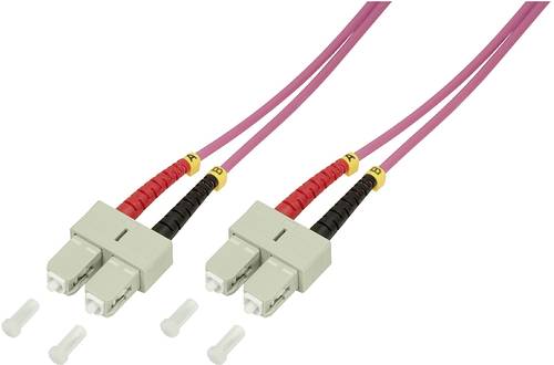 LogiLink FP4SC01 Glasfaser LWL Anschlusskabel 50/125 µ Multimode OM4 1.00m von Logilink