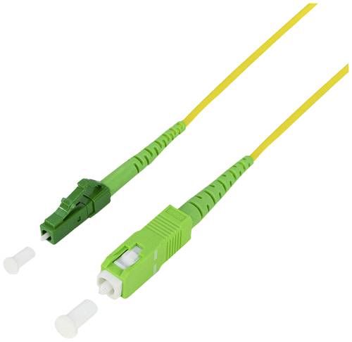LogiLink FPSLS10 Glasfaser LWL Anschlusskabel [1x SC APC-Stecker - 1x LC APC-Stecker] 9/125 µ Singl von Logilink