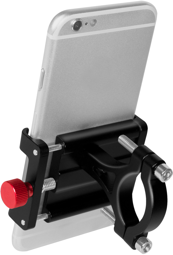 LogiLink Fahrrad-Smartphonehalterung, fixiert, schwarz/rot von Logilink