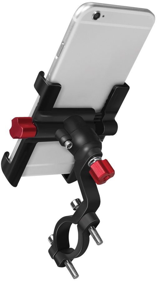 LogiLink Fahrrad-Smartphonehalterung, gewinkelt, schwarz/rot von Logilink