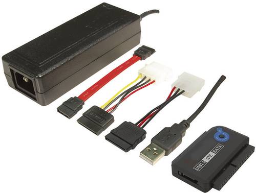 LogiLink Festplatten Adapter [1x USB 2.0 Stecker A - 1x SATA-Stecker 7pol., IDE-Buchse 40pol., IDE-B von Logilink
