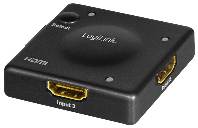 LogiLink Full HD Mini HDMI Switch, 3-fach, schwarz LogiLink Full HD Mini HDMI Switch, 3-fach, schwarz von Logilink