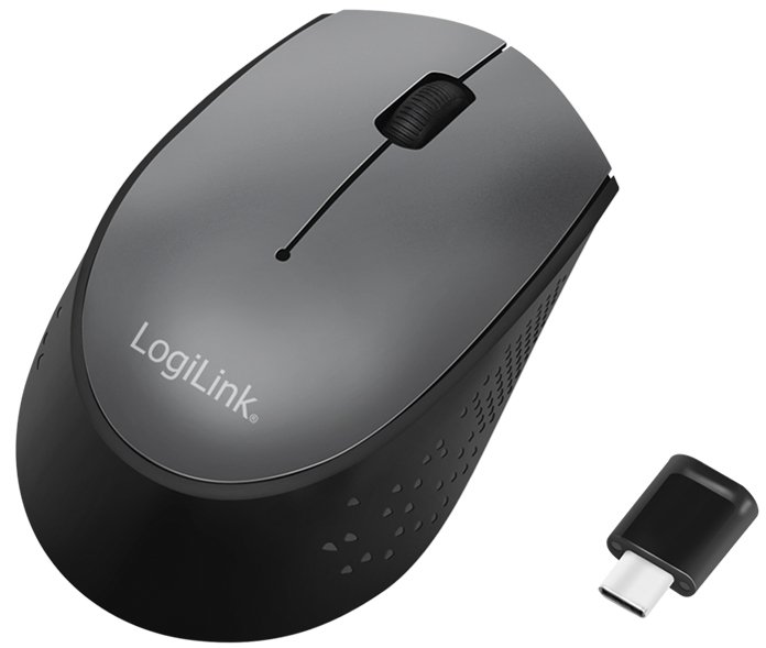 LogiLink Funk Maus USB-C, kabellos, schwarz von Logilink