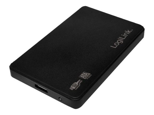 Logilink Geh. 6.3cm (2,5) USB 3.0/SATA  Black screwless von Logilink