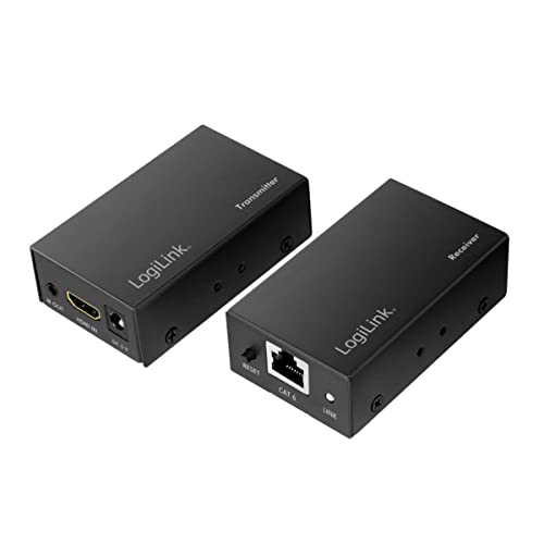LogiLink HD0023 - HDMI-Extender-Set Full-HD (über LAN), 60m (2560x1440/60Hz), um HDMI Signale über Netzwerkkabel zu verlängern von Logilink