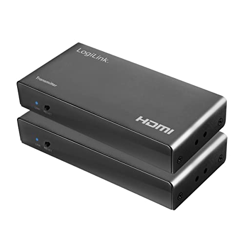 LogiLink HD0057 - HDMI-Extender-Set (1x Empfangseinheit & 1x Sendeeinheit) über LAN/Netzwerk, KVM (Keyboard/Video/Maus) 50m, 2xUSB,1080p/60Hz,HDCP,IR,Loop Out von Logilink