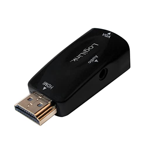 LogiLink HDMI (Stecker) zu VGA plus Audio Konverter mit AG6200 Chipsatz ohne Reduzierung des Signals von Logilink