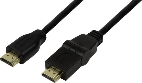 LogiLink HDMI Anschlusskabel HDMI-A Stecker, HDMI-A Stecker 1.80m Schwarz CH0052 HDMI-Kabel von Logilink