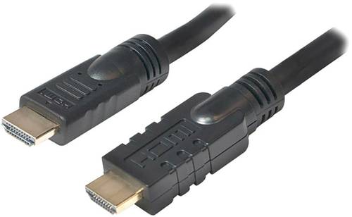 LogiLink HDMI Anschlusskabel HDMI-A Stecker, HDMI-A Stecker 10.00m Schwarz CHA0010 vergoldete Steckk von Logilink