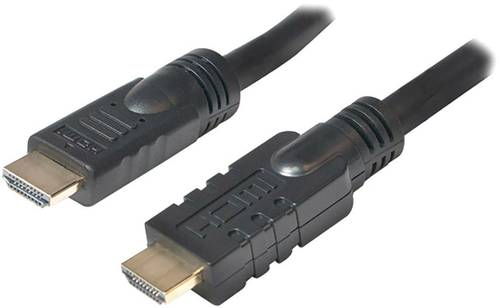 LogiLink HDMI Anschlusskabel HDMI-A Stecker, HDMI-A Stecker 15.00m Schwarz CHA0015 vergoldete Steckk von Logilink