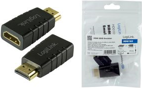 LogiLink HDMI EDID Emulator, schwarz zum Emulieren & Speichern der EDID eines Video-Displays, - 1 Stück (HD0105) von Logilink