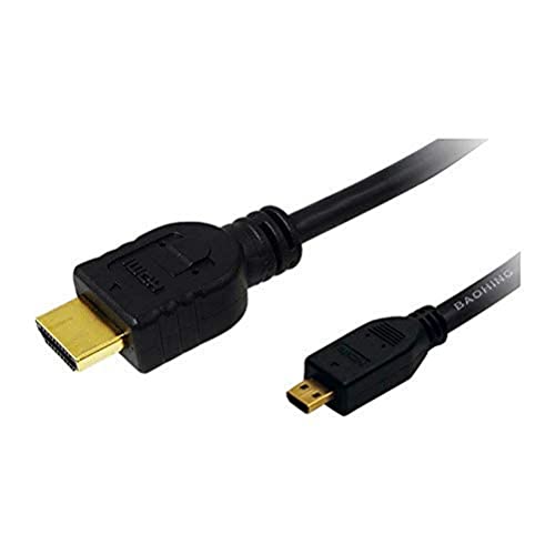 LogiLink HDMI-Kabel Ethernet A -> Micro D St/2.00m Schwarz CH0032 von Logilink