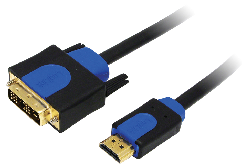LogiLink HDMI Kabel High Speed, HDMI - DVI-D, 2 m von Logilink