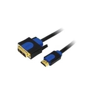 LogiLink HDMI Kabel High Speed, mit Ethernet Kabel - DVI, 3m Anschluss: HDMI-A 19 Pol Stecker - DVI-D 18+1 Stecker (CHB3103) von Logilink
