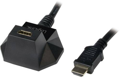 LogiLink HDMI Verlängerungskabel HDMI-A Stecker, HDMI-A Buchse 1.50m Schwarz CH0041 HDMI-Kabel von Logilink