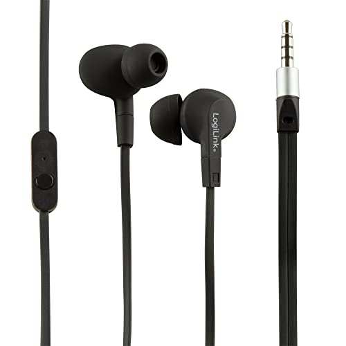 LogiLink HS0042 - Wassergeschütztes (IPX6) Stereo In-Ear Headset, schwarz von Logilink