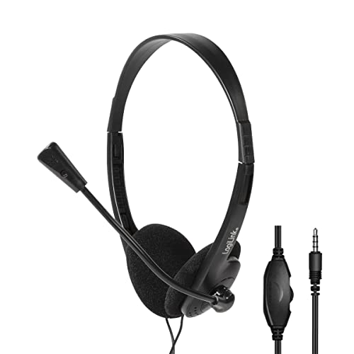 LogiLink HS0055 - Stereo Headset, 1x 3,5-mm-Stereo-Stecker, Mikrofon LogiLink HS0055 - Stereo Headset, 1x 3,5-mm-Stereo-Stecker, Mikrofon von Logilink